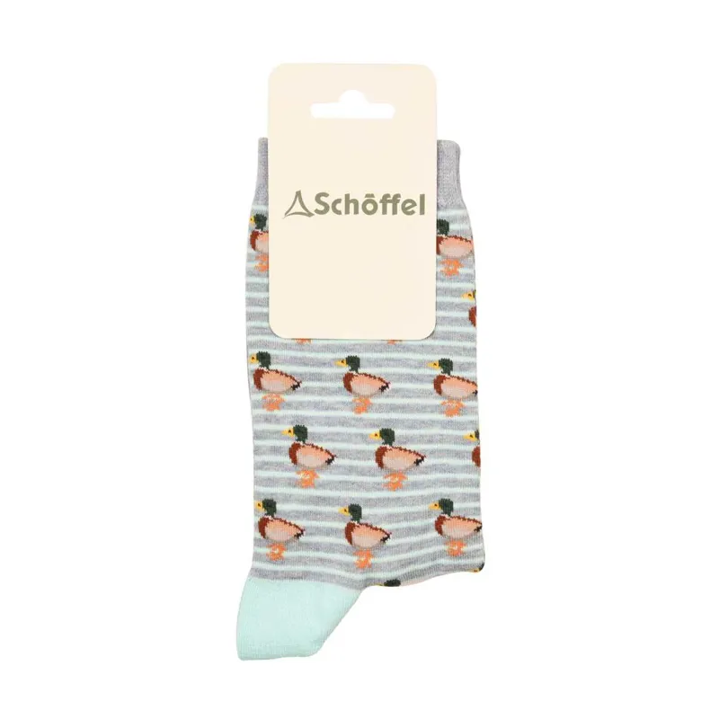 Schoffel Cotton Socks - Mint Duck